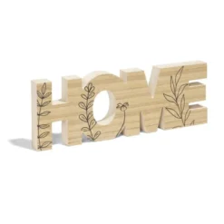 Décoration mot HOME en bois L49xH14cm