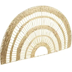 Décoration murale arc en jacinthe tressée L100xH58cm