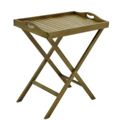Desserte jardin Bali pliable marron 60x45xH75cm