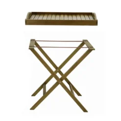 Desserte jardin Bali pliable marron 60x45xH75cm