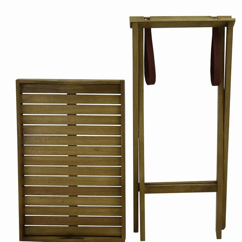 Desserte jardin Bali pliable marron 60x45xH75cm