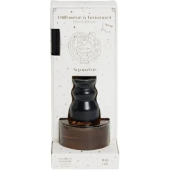 Diffuseur à bâtonnet senteur vanille verre signe astrologique 100ml (12 modèles)