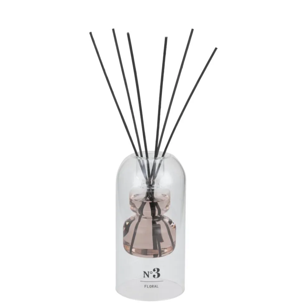 Diffuseur de parfum double paroi à bâtonnets senteur floral 150ml