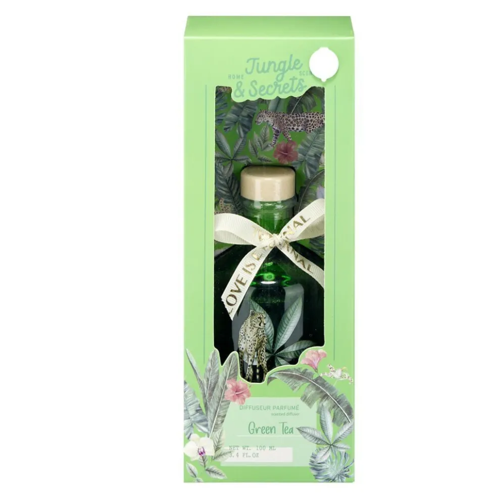 Diffuseur de senteur à bâtonnets bouteille verre colorée Ø7xH10cm (3 modèles)
