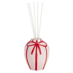 Diffuseur en grès motifs noeuds senteur rose et bergamote 100ml