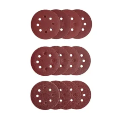 12 disques abrasifs en Corindon pour ponceuses vibrantes - Ø125 mm