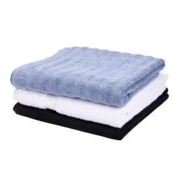 Drap de bain 100% coton 100x150cm - 3 modèles