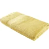 Drap de bain maxi 90x150cm coton jaune ocre