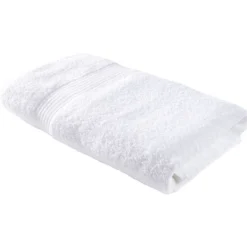 Drap de bain 70x130cm coton blanc craie