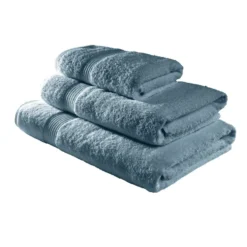 Drap de bain 70x130cm coton bleu paon