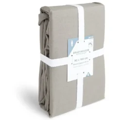 Drap housse 90x190cm 100% coton gris foncé