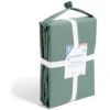 Drap housse 90x190cm 100% coton percale vert