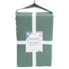 Drap housse 160x200cm 100% coton percale vert