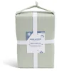 Drap housse 160x200cm 100% coton vert céladon