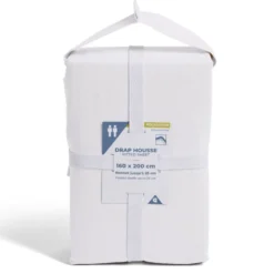 Drap housse 160x200cm polycoton blanc