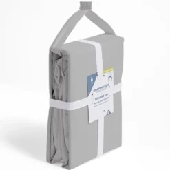 Drap housse 90x190cm polycoton gris