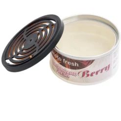 Désodorisant pour voiture x2 forme ronde senteur citron Ø7xH3,5cm