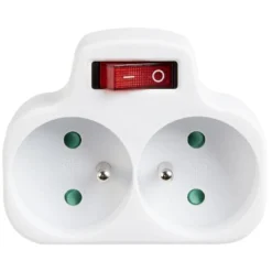 Duplite 2x16A avec interrupteur
