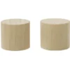 Embout de tringle forme bouchon en bois naturel Ø20mm x2