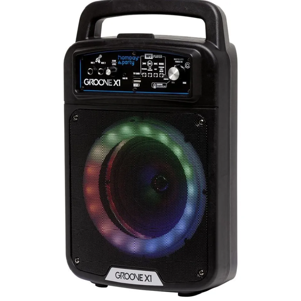 Enceinte Homday Groove X1 sur pied
