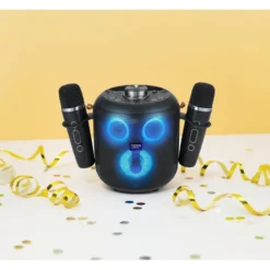 Enceinte karaoké bluetooth avec micro x2 lumineuse Homday H149cm 15W
