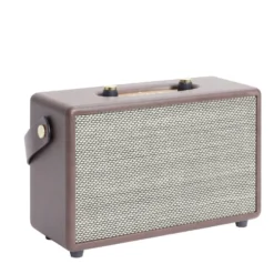 Enceinte rétro bluetooth en bois 20W