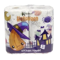 Essuie tout Halloween 2 rouleaux de 70 feuilles 3 plis