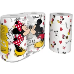 Essuie-tout Mickey et Minnie 3 plis x2