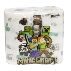 Essuie tout Minecraft 75 feuilles 3 plis 2 rouleaux