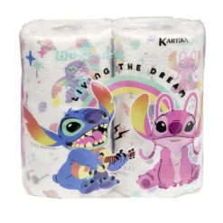 Essuie tout Stitch 75 feuilles 3 plis 2 rouleaux