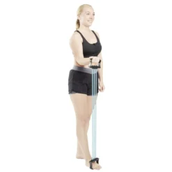 Extenseur fitness avec 3 sangles de musculation L76cm