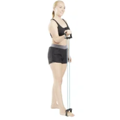 Extenseur fitness avec 3 sangles de musculation L76cm