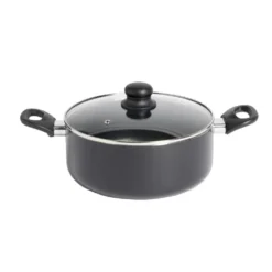 Faitout tous feux sauf induction aluminium noir Ø24cm