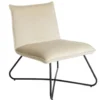 Fauteuil relax papillon beige L61xP77xH78cm