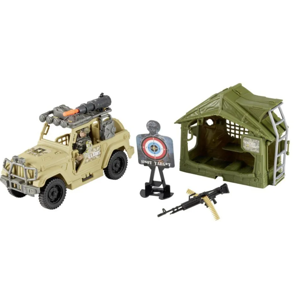 Figurine militaire avec accessoires (3 modèles)