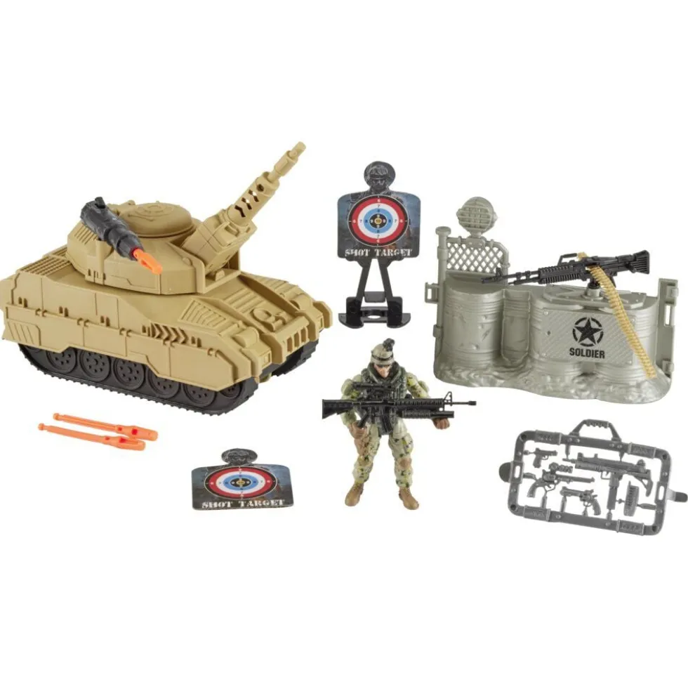 Figurine militaire avec accessoires (3 modèles)