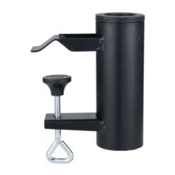 Fixation parasol pour balcon acier et plastique noir 16x6xH13,5cm