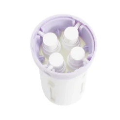 Flacon de voyage distributeur 4en1 bouchon pivotant