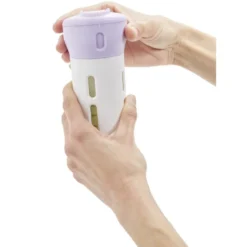 Flacon de voyage distributeur 4en1 bouchon pivotant