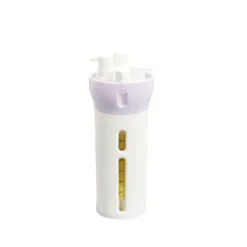 Flacon de voyage distributeur 4en1 bouchon pivotant