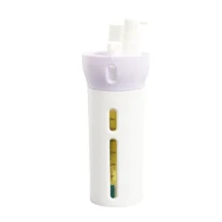 Flacon de voyage distributeur 4en1 bouchon pivotant