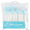 Flacon de voyage 4x80ml plastique (4 modèles)