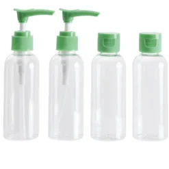 Flacon de voyage 4x80ml plastique (4 modèles)