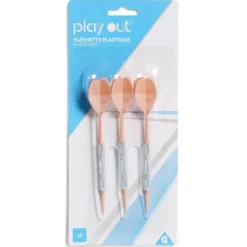 Fléchette acier plastique pointe souple x3