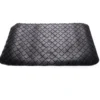 Fond de douche aspect capitonné PVC noir 49,5x50,5cm