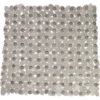 Fond de douche en pvc design gris effet galets