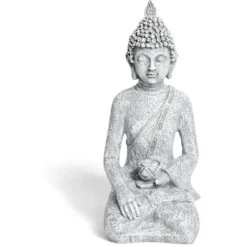 Fontaine de jardin solaire LED Bouddha H22,5cm