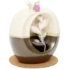 Fontaine à encens forme pomme beige et marron H16 cm