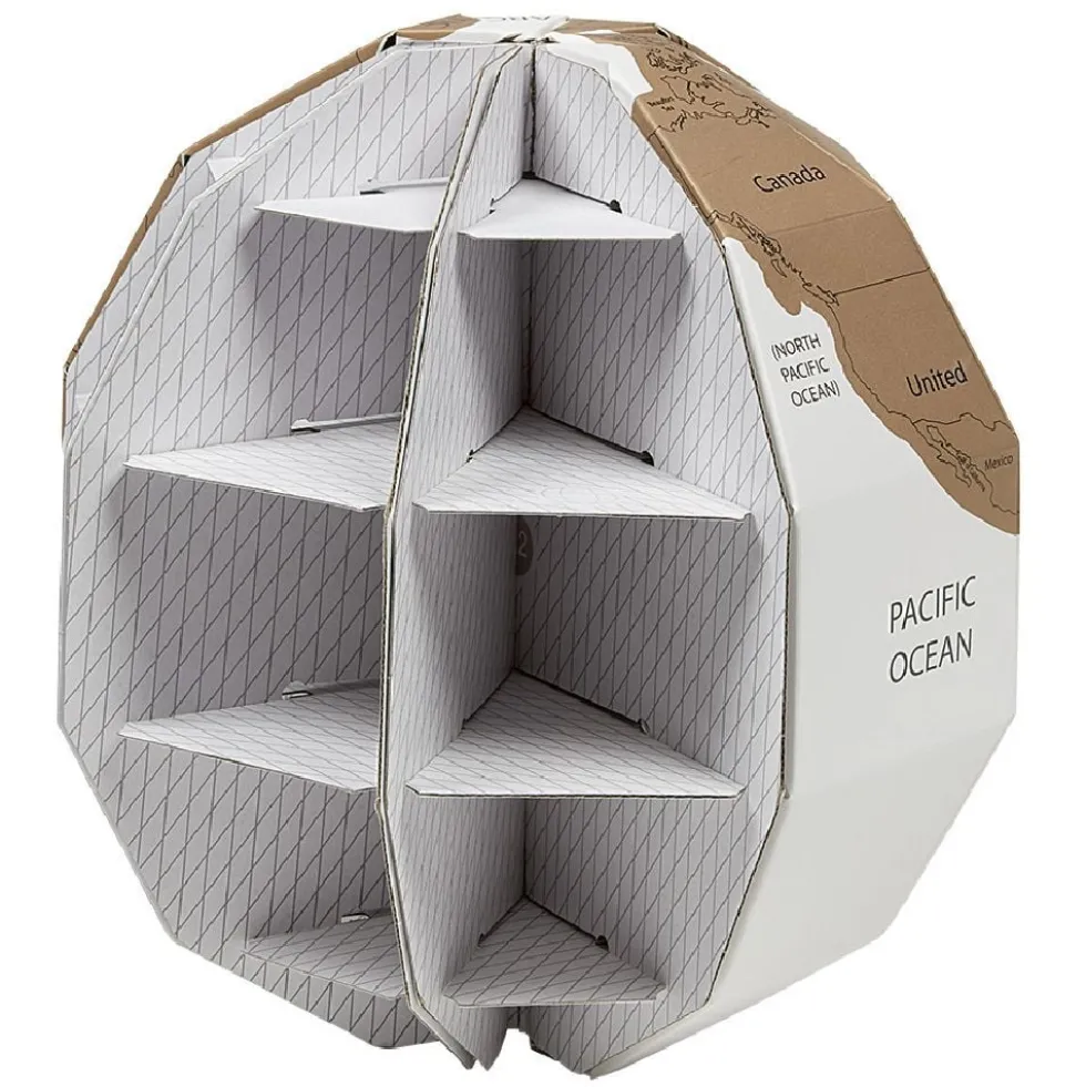 Globe terrestre à gratter H.23 cm