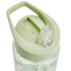 Gourde enfant 450ml plastique vert motifs forêts Ø7xH16,5cm